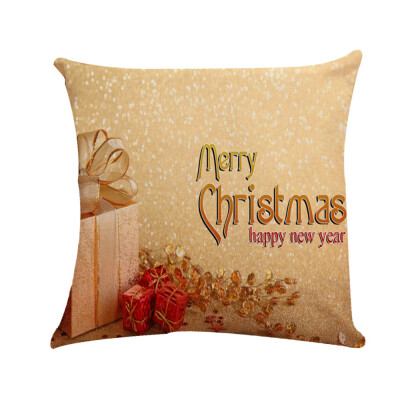 

Tailored Christmas Car Linen Cushion Cover Throw Pillow Case Sofa Bed Home Decor