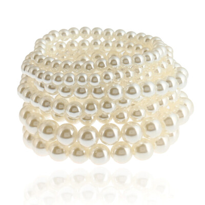 

Fashion New Imitation Pearl Lady Elastic Bracelet
