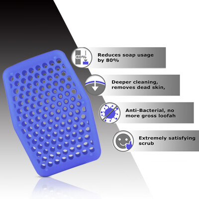 

〖Follure〗Silicone Soap Sleeve Intelligently Designed Shower Scrubber Clean Brush