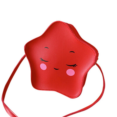 

New Children Cute Five-pointed Star Design Cross-body Handbag Fashion Girls Kids Shoulder Messenger Bag