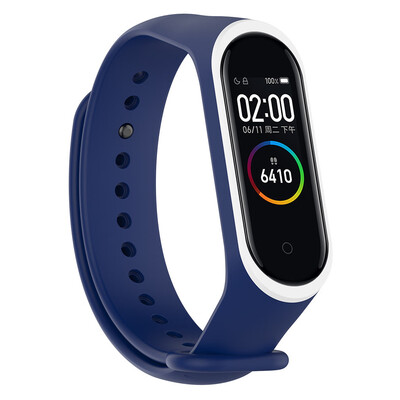 

〖Follure〗Sports Soft Silicone Two color Wristband Wrist Strap For Xiaomi Mi Band 4
