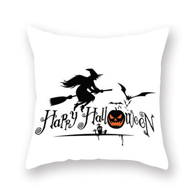 

Cartoon Skull Halloween Cushion Cover Nightmare Before Christmas Decor Throw Pillows Car Sofa Home Decorative Pillow Case