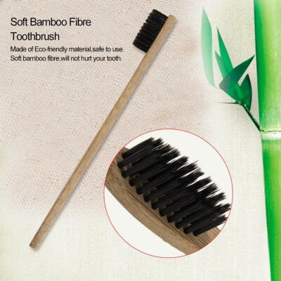 

Wooden Bamboo Soft Eco-Friendly Toothbrush Bristle Hair Oral Dental Health Care