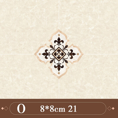 

21 Pcs Printed Tile Diagonal Sticker Waterproof Wearable Household Floor Tile Diagonal Sticker New
