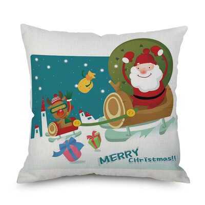 

18x18" Christmas Pillow Case Sofa Car Throw Cushion Covers Home Decor