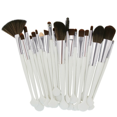 

SHOUHENGDA 20Pcs Shell Shape Powder Eye Shadow Contour Concealer Foundation Cosmetic Makeup Tool Brushes Set