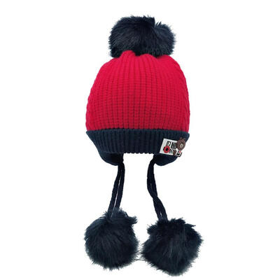

1 Set Baby Hat Winter Fur Ball Knitted Warm Newborn Beanie Solid Color Protect Ear Cap O Ring Scarves cap bonnet
