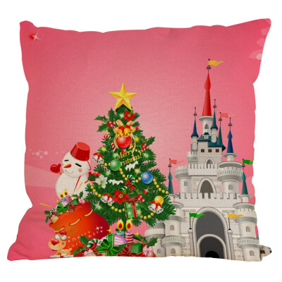 

Tailored New Christmas Cotton Linen Pillow Case Sofa Cushion Cover Home Decor A