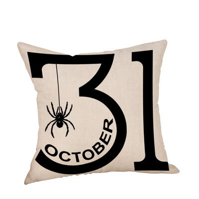 

Siaonvr Halloween Pillow Cases Linen Sofa Pumpkin ghosts Cushion Cover Home Decor