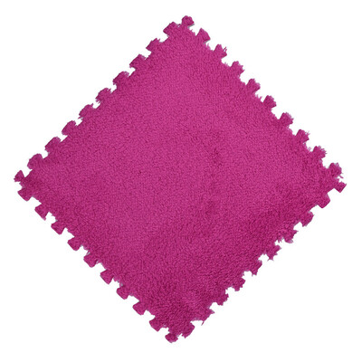 

JPGIF 3030cm Kids Carpet Foam Puzzle Mat EVA Shaggy Velvet Baby Eco Floor 7 colors