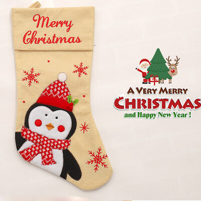 

Tailored Candy Bag Christmas Gifts Tree Ornament Stocking Santa Claus Snowman Sock Decor