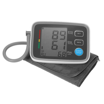 

AlphaMed LCD Upper Arm Blood Pressure Monitor with Cuff Digital Sphygmomanometer 2 User Mode90 Data MemoryIHB IndicatorPR CE