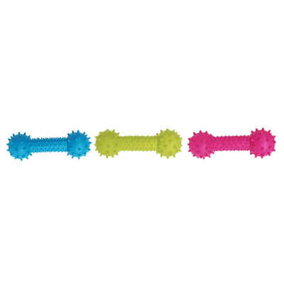 

Pet Dog Puppy Cat Rubber Sound Barbell Grinding Teeth Dental Healthy Teething Gums Chew Toys Plaything