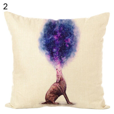 

45x45cm Animal Printed Throw Pillow Case Cushion Cover Home Sofa Bed Car Decor