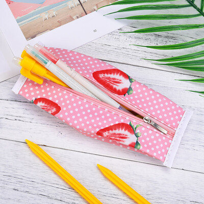 

Toponeto 1PC Cute Fruit Pencil Cases Pencil Bag Girls Stationery Office Mini Wallet Pouch