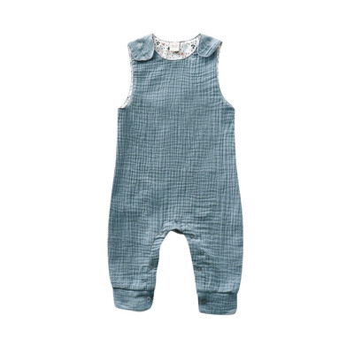 

Infant Baby Girls Solid Print Sleeveless Rompers Kids Boys Casual Bodysuit Jumpsuit Newborn Clothes