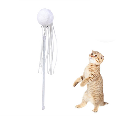 

Gobestart Kitten Cat Toy Interactive Toy Soft Ball And Cat Feather And Bell Toy