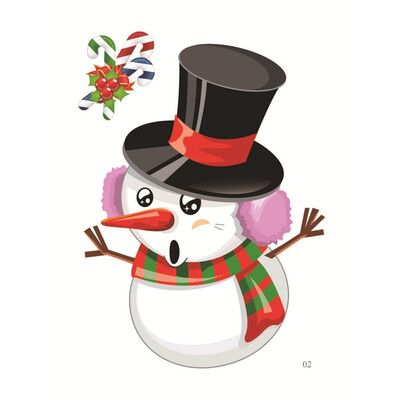 

Christmas Gift Merry Christmas 3D Bubble Sticker Cartoon Santa Claus Bell Puffy Stickers New Year Xmas Sticky Decor For Kid