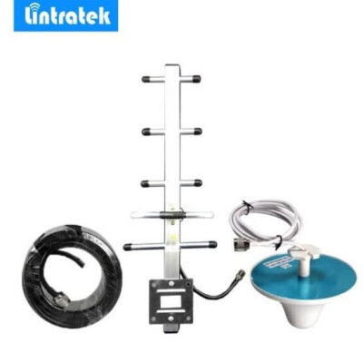 

Lintratek 824960MHz External Yagi 8dbi antenna Internal ceiling antenna&cable for mobile phone Signal booster Amplifier10