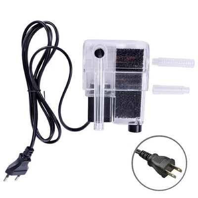 

3W 300LH Waterfall Oxygen Pump Hang On Filtration Internal Water Clean Pump for Aquarium Turtle Fish Tank Pond Water Gardens Hydr