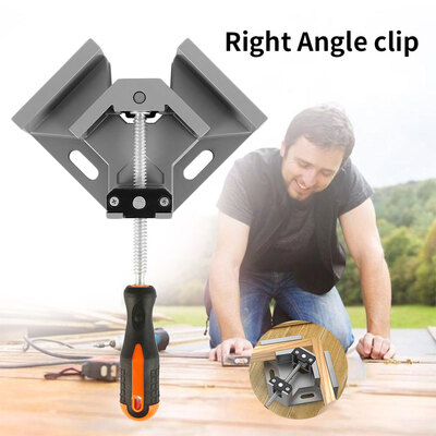 

Corner Clamps Right Angle Clamp Heavy Duty Aluminum Alloy Wood Clamps Jig Tools for Woodwork Picture Framing with Swing Jaw
