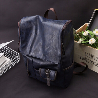 

Vintage Mens Leather School Travel Backpack Satchel Laptop Bag Rucksack Handbag