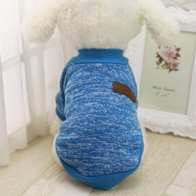 

Classic Warm Dog Clothes Puppy Outfit Pet Cat Jacket Coat Winter Soft Sweater Clothing For Small Dogs Chihuahua -2XL