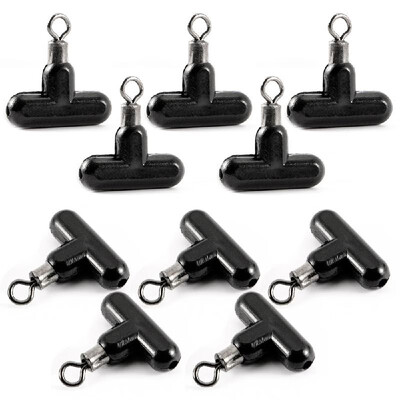 

10pcs Fishing Sliders with Swivel Connector Fishing Line Slide Rigs Tackle
