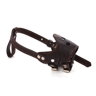 

Adjustable Leather Dog Muzzle Anti Bark Bite Chew Dog Training Products For Small Medium Large Dogs Outdoor Pet Products -XL