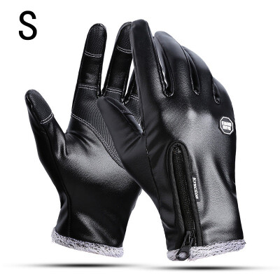 

Kyncilor Winter Outdoor Sports Gloves Screen-Touching Leather Gloves Fashion Warm-Keeping Gloves Windproof Cycling Gloves