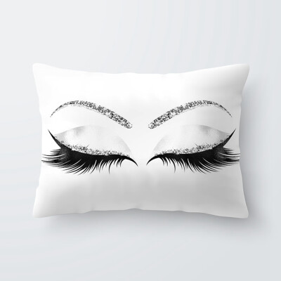 

Various Fashion Eyelash Hug Pillowcase Soft Velvet Cushion Cover Bedroom Sofa Decoration Pillow Cases