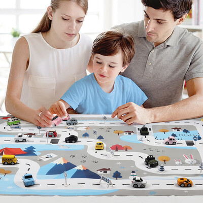 

〖Follure〗Kids Play Mat City Road Buildings Parking Map Game Educational Toys Baby Gyms