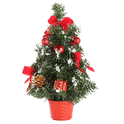 

Gobestart Artificial Tabletop Mini Christmas Tree Decorations Festival Miniature Tree 30cm