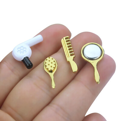 

YIWULA112 16 Dollhouse Miniature Scene Model Hairdressing Tools Pretend Play Toy