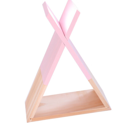 

Triangular Storage Holder Wooden Moisture-proof Storage Rack Household Wall Decoration Craft Nordic Style