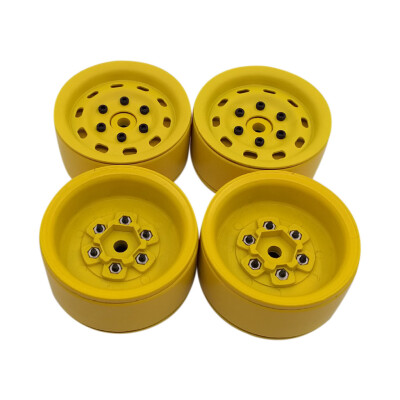 

Tailored 4pcs Heavy Duty Metal Alloy 19in Beadlock Wheel Rim for 110 D90 D110 RC Car