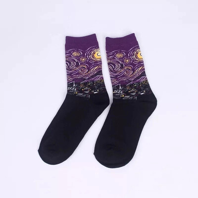 

Aa-shop Men Women Art Color Mid tube Socks