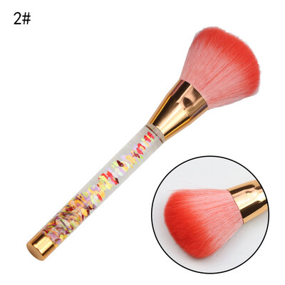 

Quicksand Makeup Brushes Liquid Flash Crystal Handle Dust Brush Portable Glitter Professional Makeup Tool