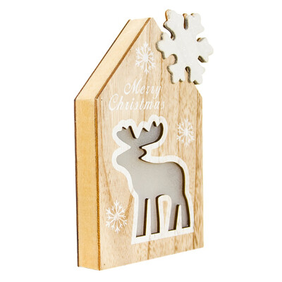 

Tailored Wooden Santa ClausSnowman Lamp Ornament Home Christmas Party Table Decor
