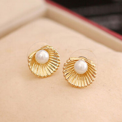 

Fashion Rainbow Earrings Gifts Ear Personality Pierced Ear Stud Women Earring Pearl Shell Pearl No Stud Korean Item Jewelry Shell