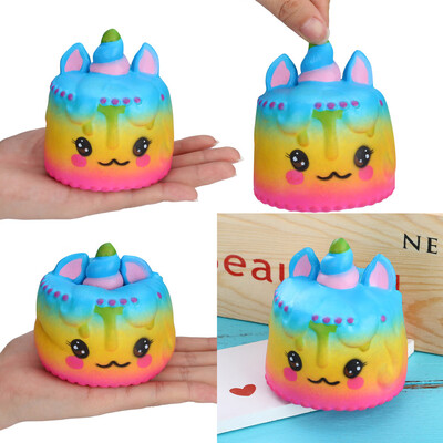 

YIWULASquishies Jumbo Cake Slow Rising Squeeze Stress Reliever Charm Kids Toy Gift