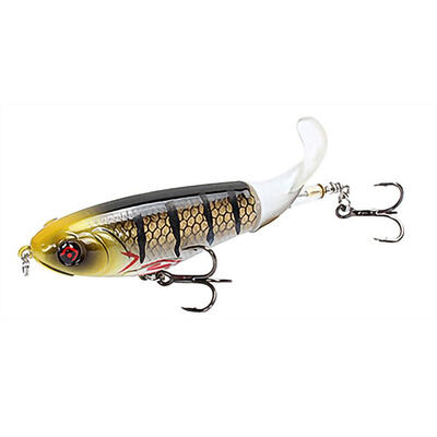 

Fishing Lure Whopper Popper Topwater Artificial Hard Bait 3D Eyes Plopper With Soft Rotating Tail Fishing Tackle