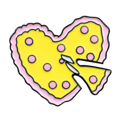 

Enamel Pin Pizza Heart Crown Planet High Heels Pizza Brooch Bag Clothes Lapel Pin Badge Food Jewelry Gift Girl Kids Friend