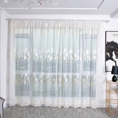

Gobestart Sheer Curtain Tulle Window Treatment Voile Drape Valance Fabric