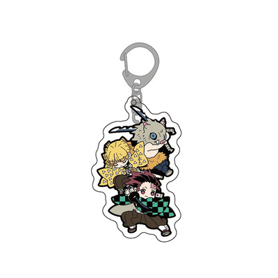 

Fat Bear 1Pcs Demon Slayer Acrylic Cartoon Figure Car Key Chains Holder Keyrings Graduation Christmas Gift
