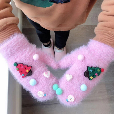 

Winter Casual Fashion Baby Cute Cartoon Warm Gloves Childrens Full Finger Mittens