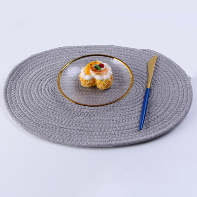 

Hand-Woven Cotton Rope Thickening Anti-Scalding Insulation Pad Heat-Resistant Table Mat Coasters Bowl Mat Creative Home
