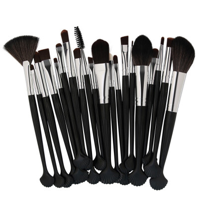 

SHOUHENGDA 20Pcs Shell Shape Powder Eye Shadow Contour Concealer Foundation Cosmetic Makeup Tool Brushes Set