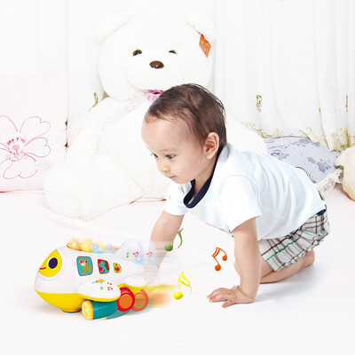 

Siaonvr Baby Toys Electronic Airplane Toys With Lights & Music Kids Educational Toys
