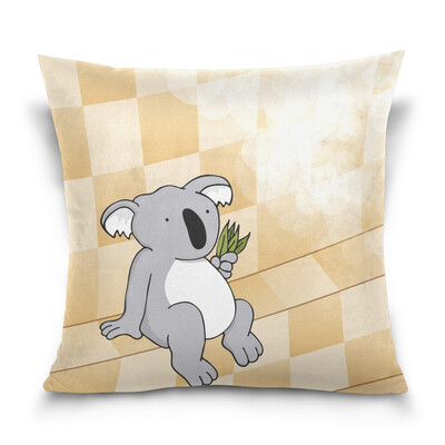 

ALAZA Throw Pillow Cover 16 X 16 inch Christmas Gift Cushion Cover with Cute Koala Printed Pillowcase